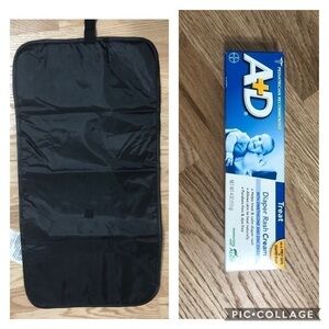 Fold Up Diaper Changing Pad & A&D Diaper Cream